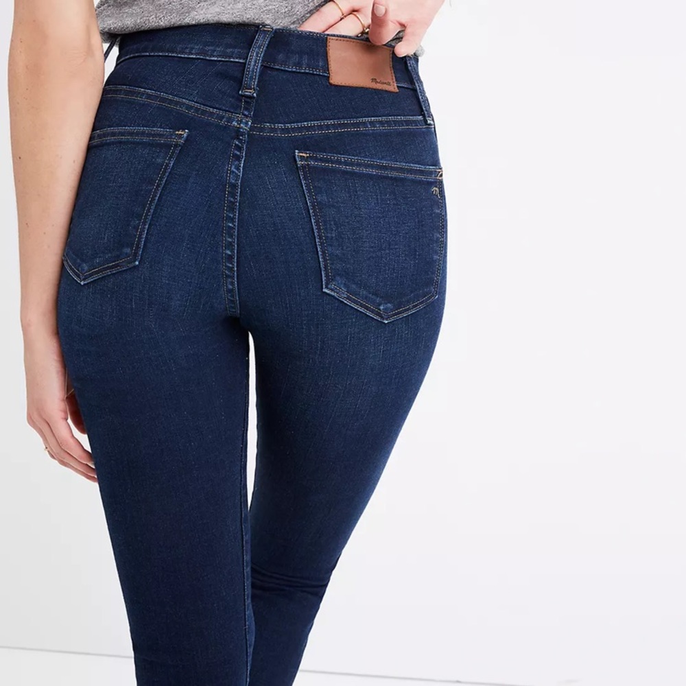 Madewell 10” high rise skinny jeans, Hayes wash